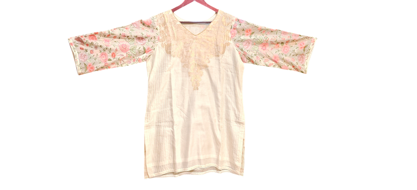 Semi stitched divided Skirtset