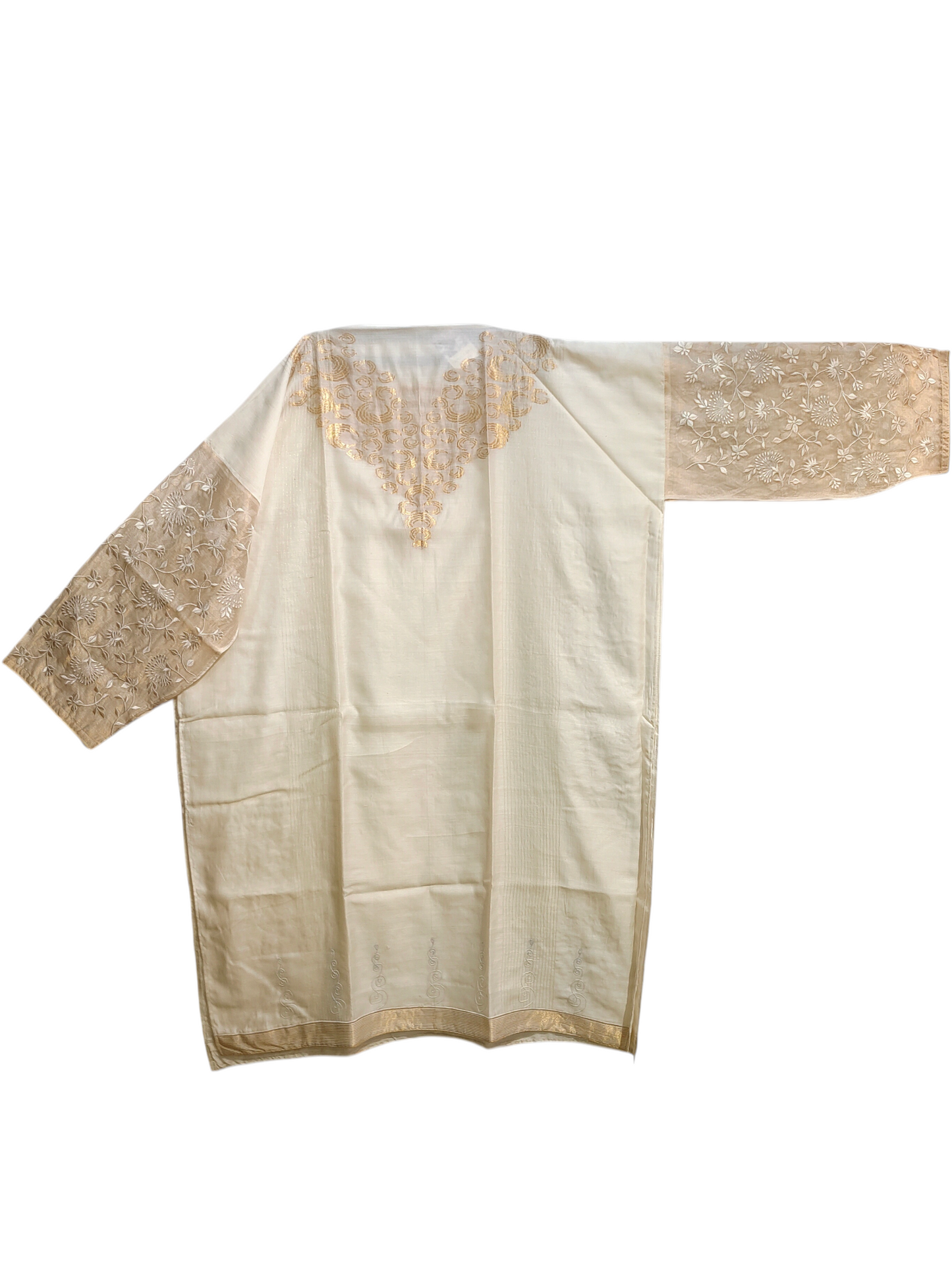 Semi Stitched Formal chanderi Kurta