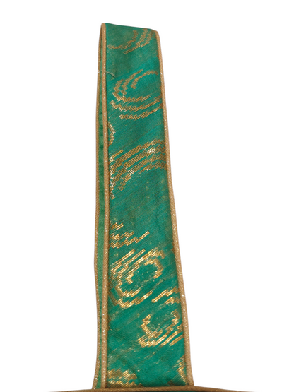 Ayaan Emerald Gold Embroidered Festive Potli