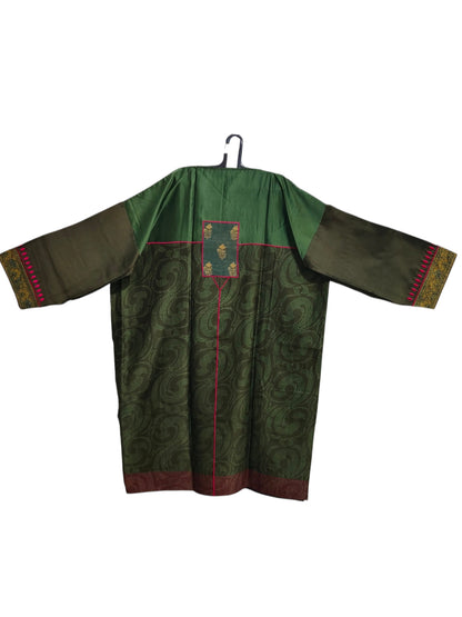 Semi Stitched Chanderi Formal Suitset