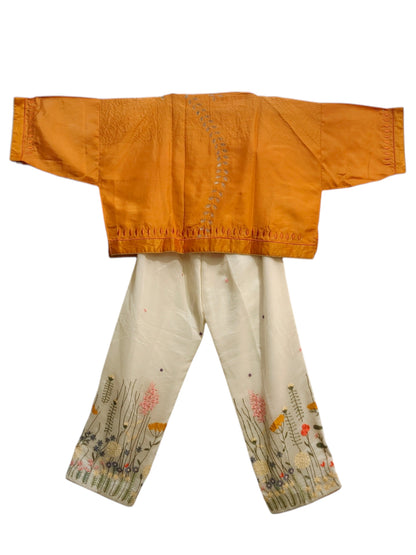 Indowestern chanderi formal coordset