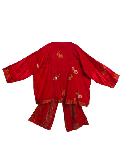 Indowestern chanderi formal coordset