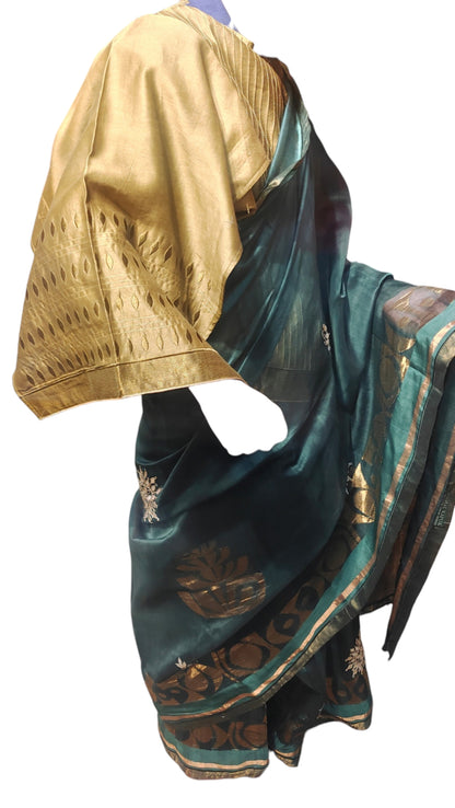 Formal Chanderi gota marodi embroidered Saree