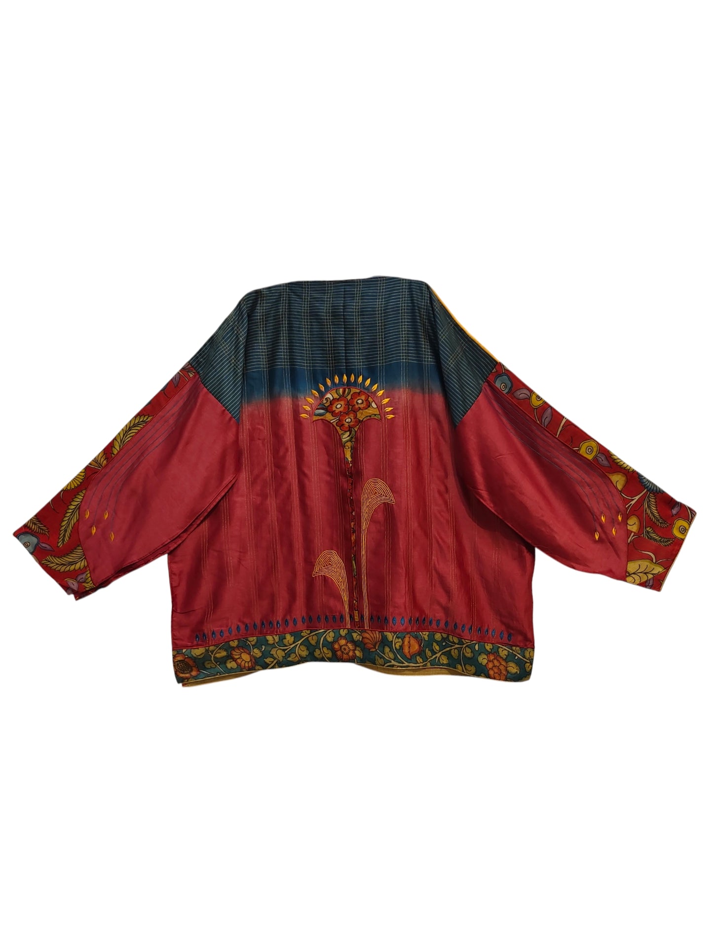 Semi Stitched Chanderi Kalamkari Short Tunic