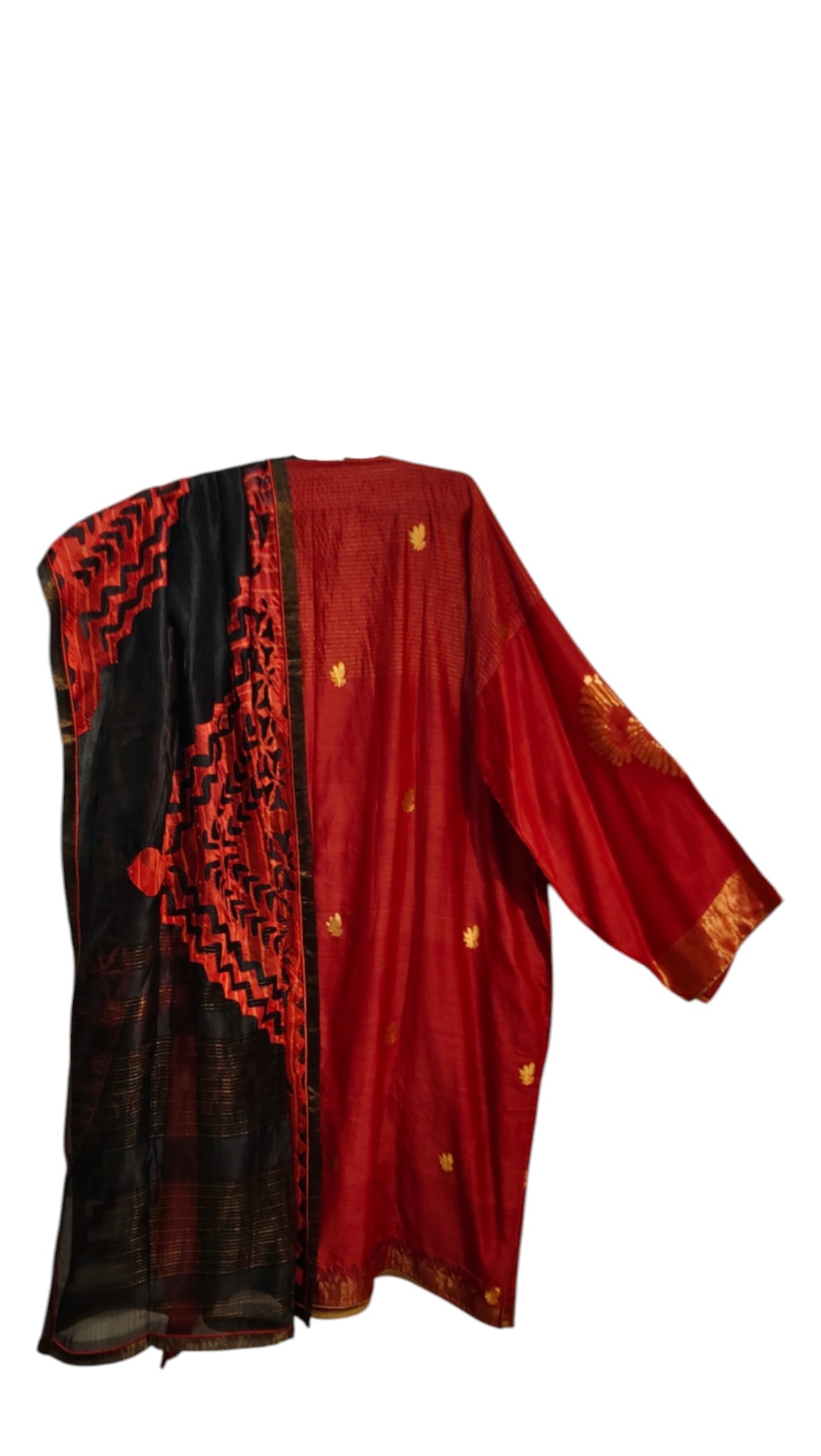 Semi Stitched Chanderi Formal Suitset