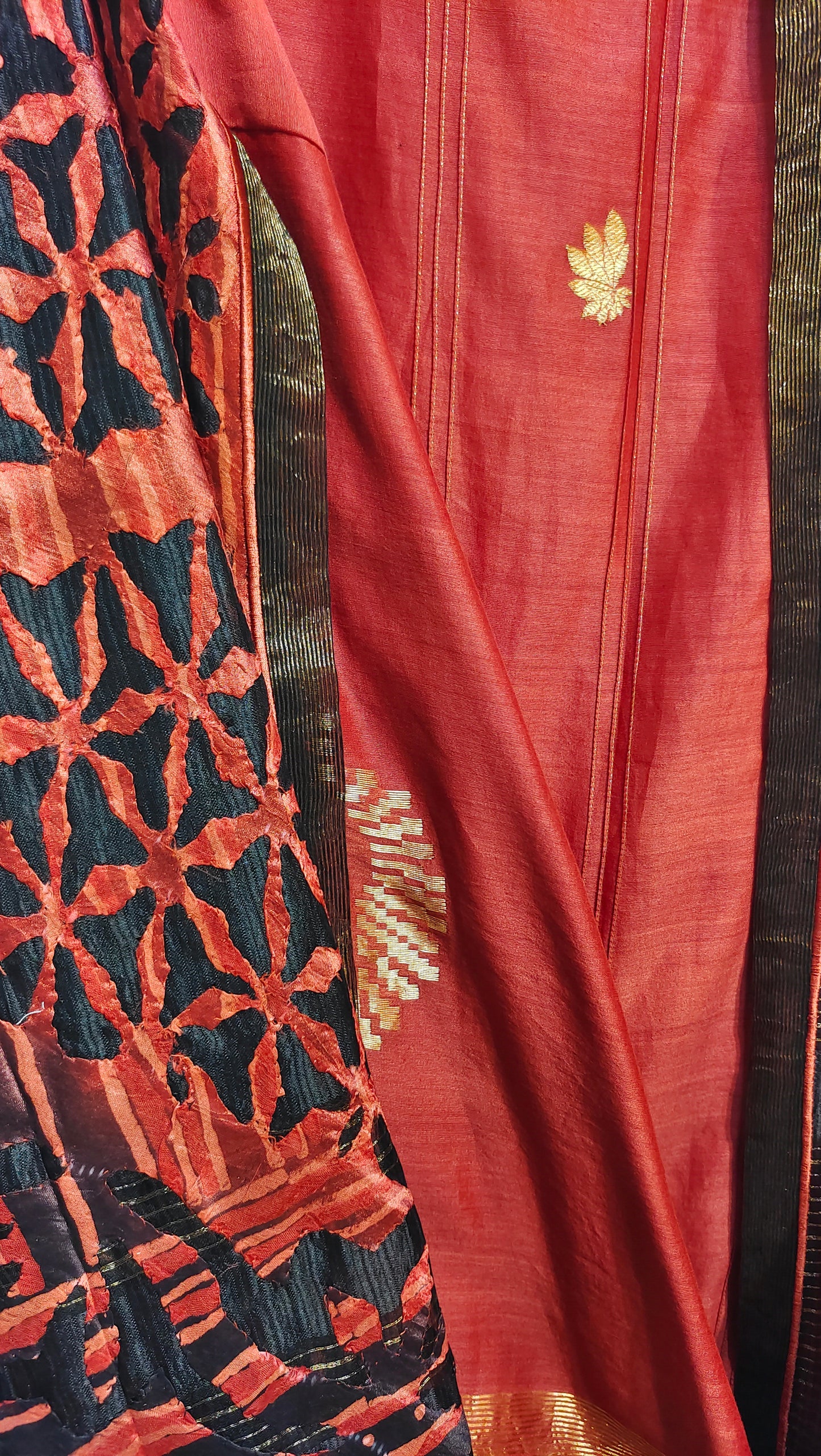 Semi Stitched Chanderi Formal Suitset