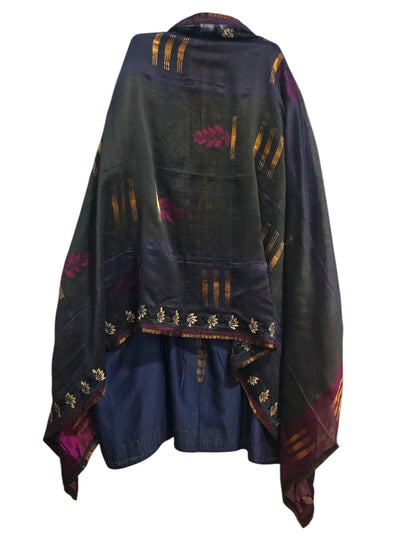 Semi Stitched Chanderi Formal Suitset