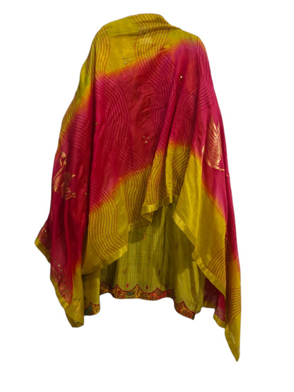 Semi Stitched Chanderi Formal Suitset