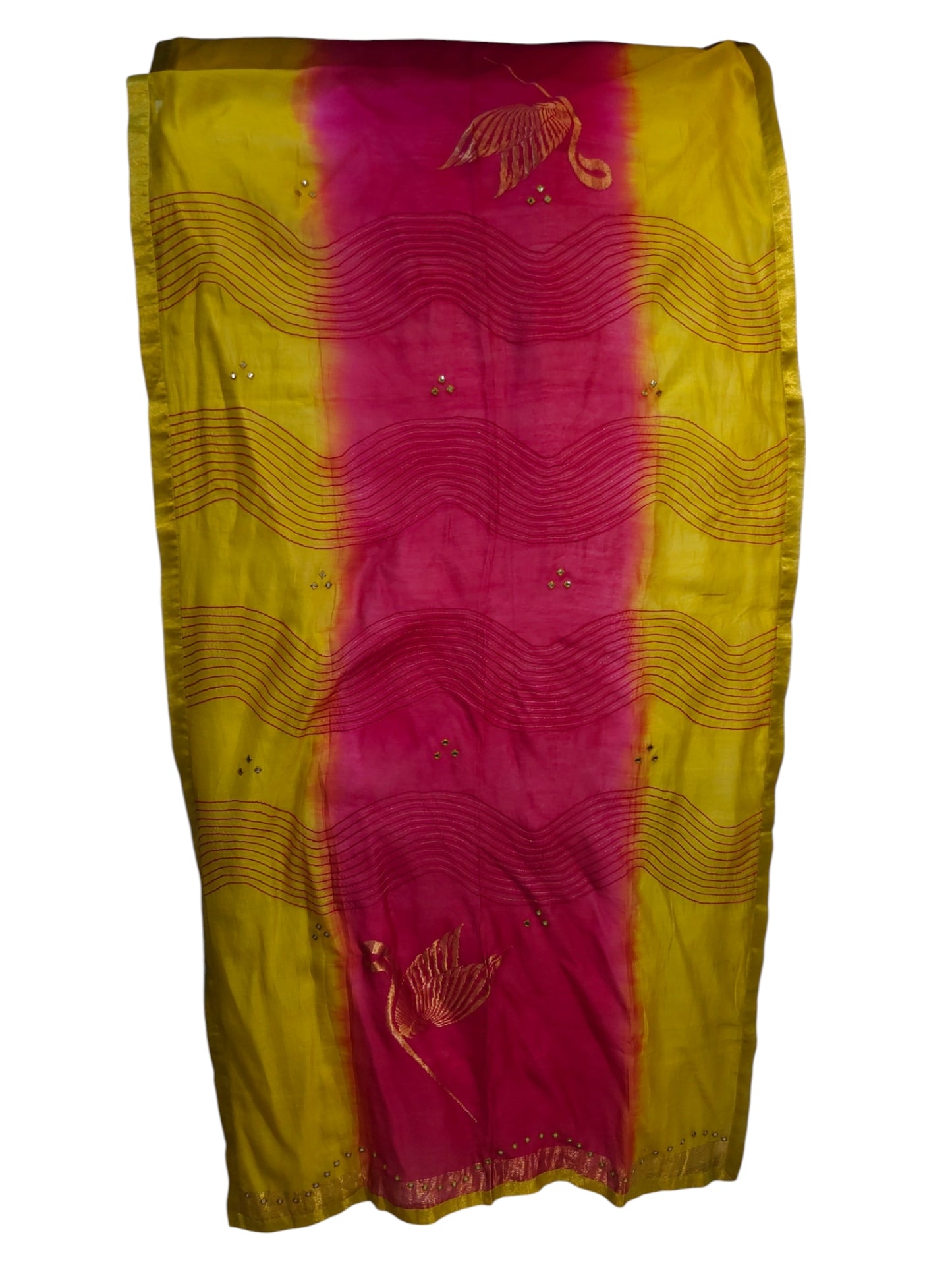 Semi Stitched Chanderi Formal Suitset