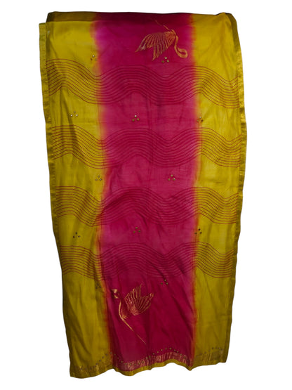 Semi Stitched Chanderi Formal Suitset