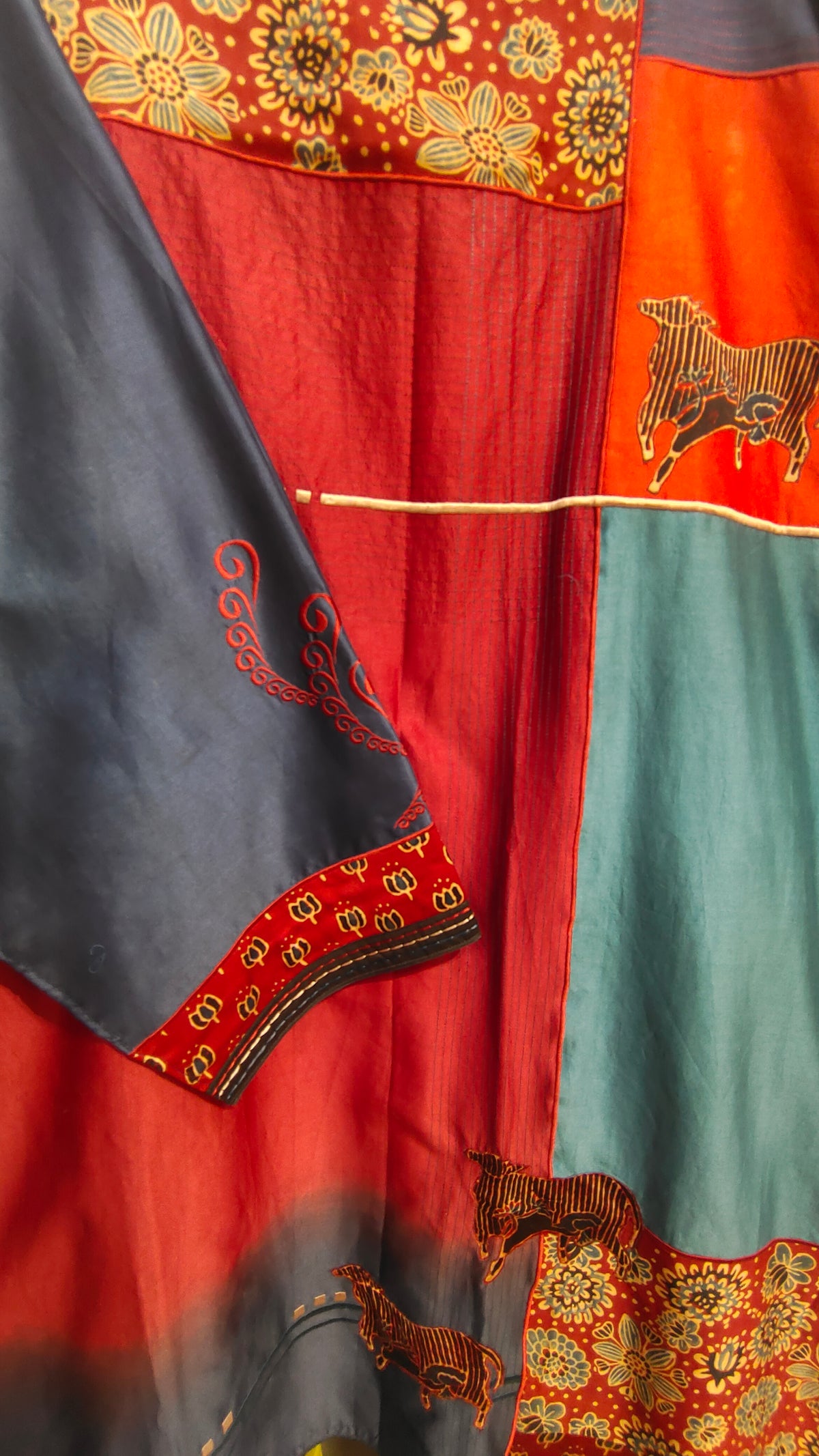 Semi Stitched Chanderi  Formal kurta