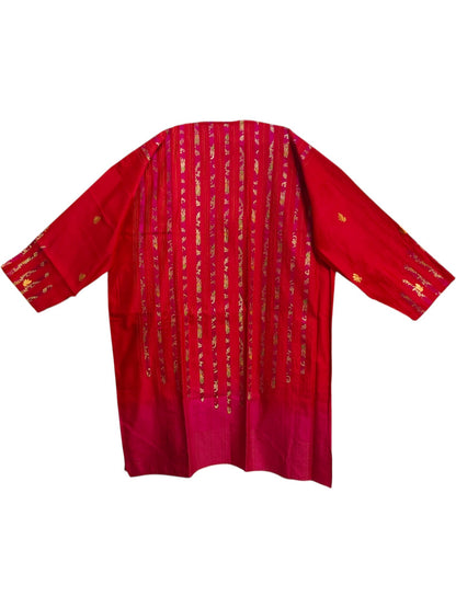 Semi Stitched Chanderi  Formal kurta