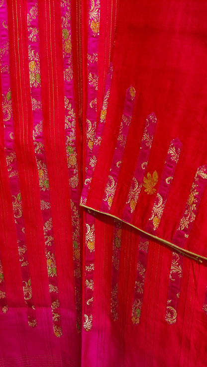 Semi Stitched Chanderi  Formal kurta