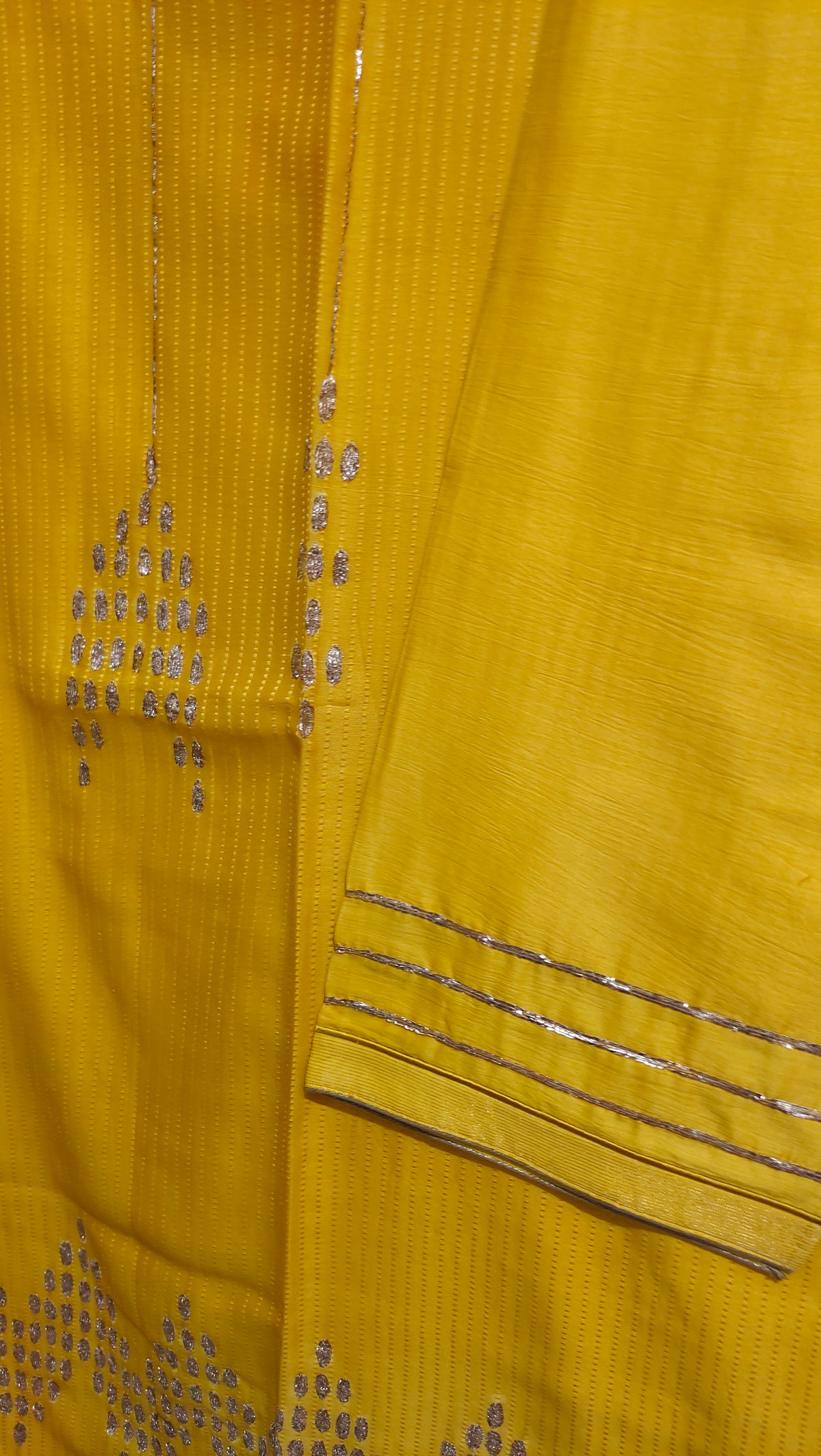 Semi Stitched Chanderi  Formal kurta
