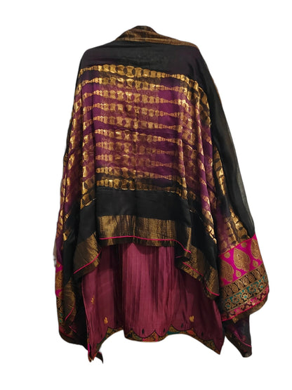 Semi Stitched Chanderi Formal Suitset
