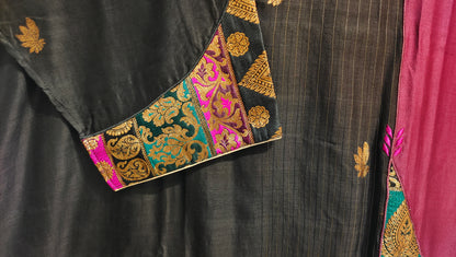 Semi Stitched Chanderi Formal Suitset