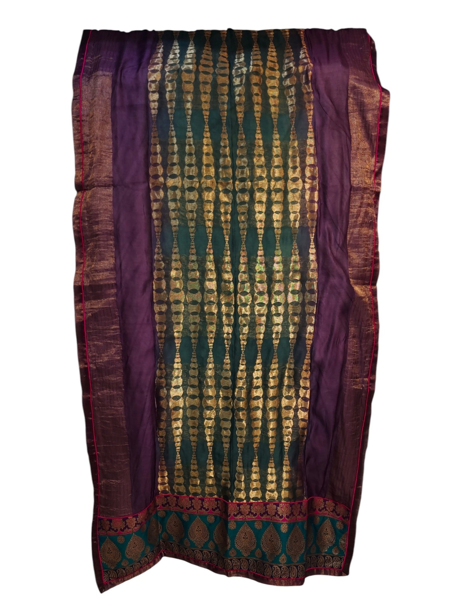 Semi Stitched Chanderi Formal Suitset