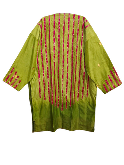 Semi Stitched Chanderi Formal Suitset