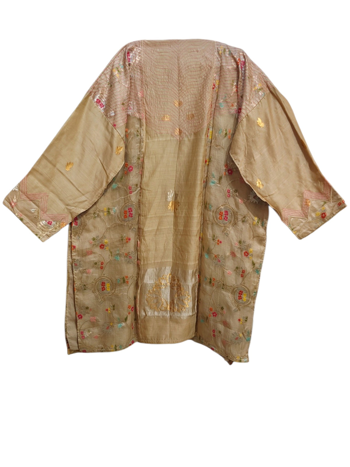 Semi Stitched Chanderi Formal Suitset