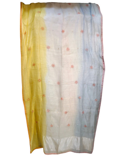 Semi Stitched Chanderi Formal Suitset