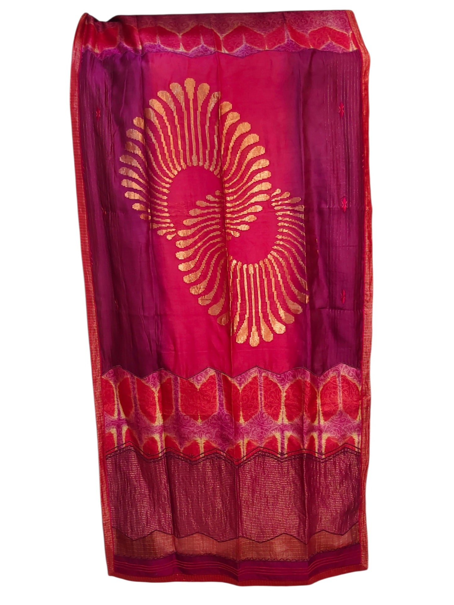 Semi Stitched Chanderi Formal Suitset