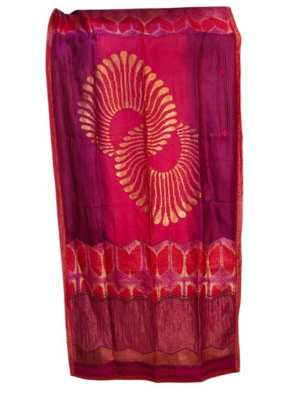 Semi Stitched Chanderi Formal Suitset