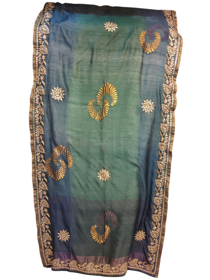 Semi Stitched Chanderi Formal Suitset