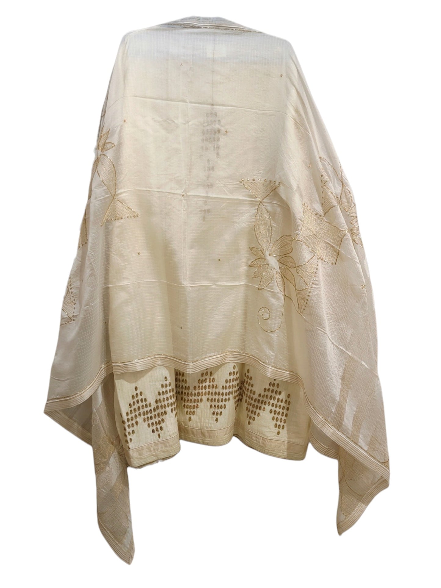 Semi Stitched Chanderi Formal Suitset