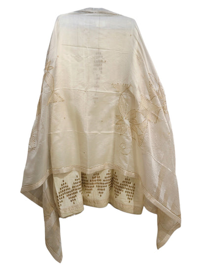 Semi Stitched Chanderi Formal Suitset