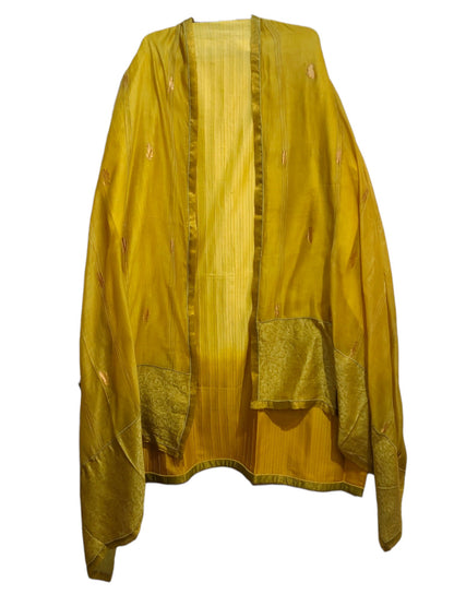 Semi Stitched Chanderi Formal Suitset