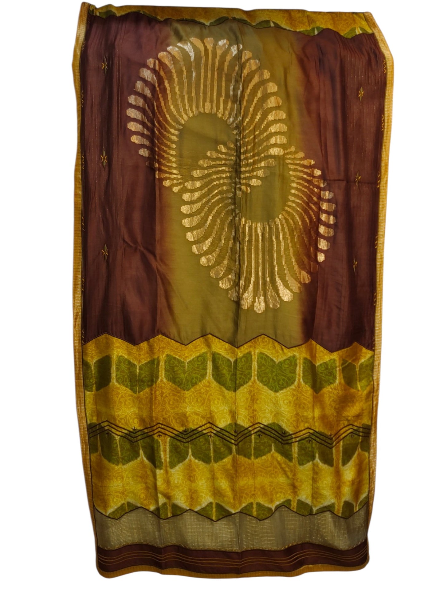 Semi Stitched Chanderi Formal Suitset