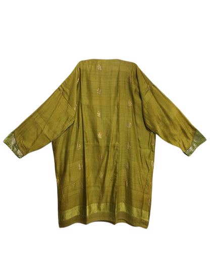 Semi Stitched Chanderi Formal Suitset