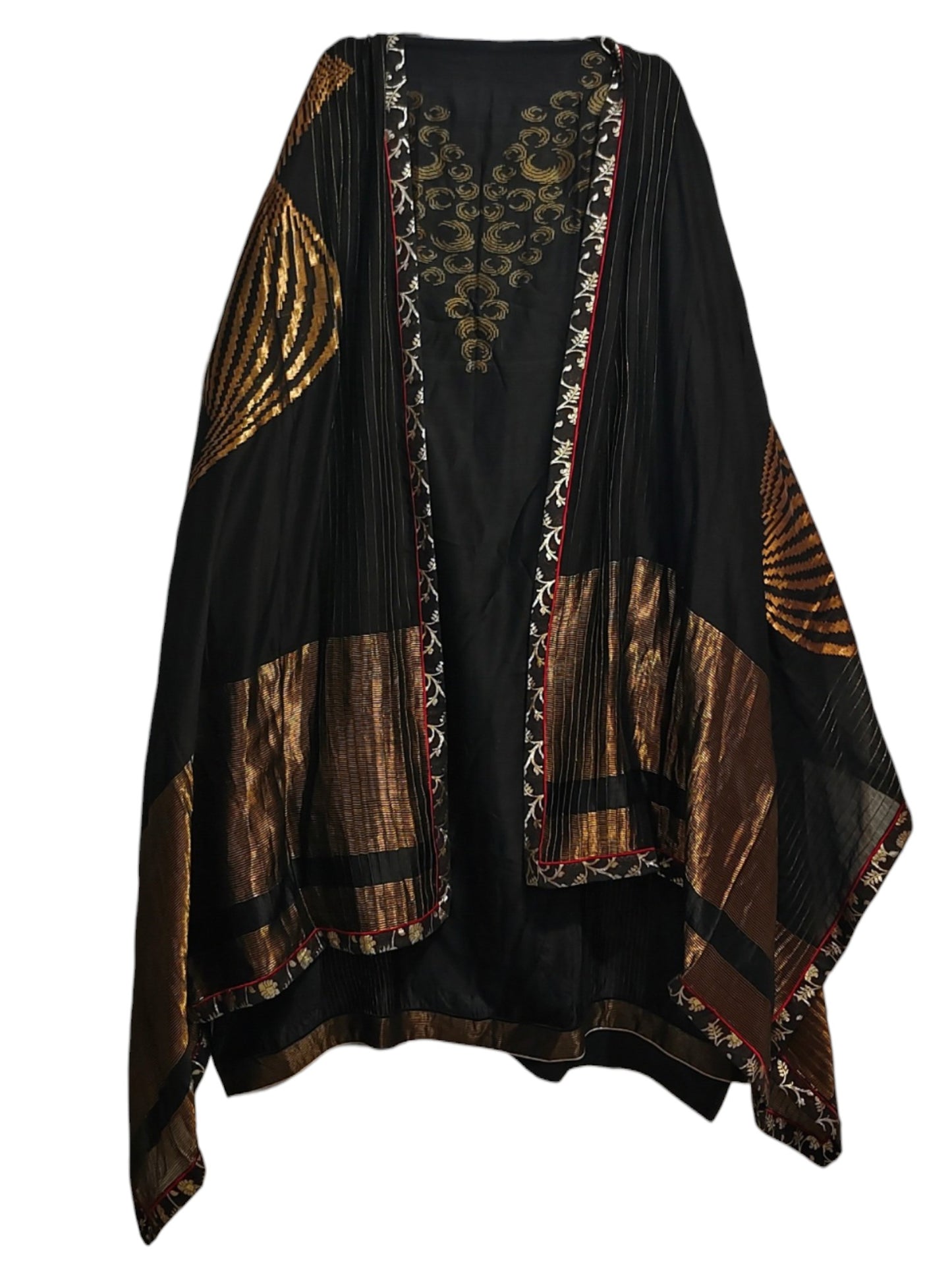 Semi Stitched Chanderi Formal Suitset