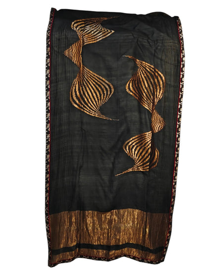 Semi Stitched Chanderi Formal Suitset