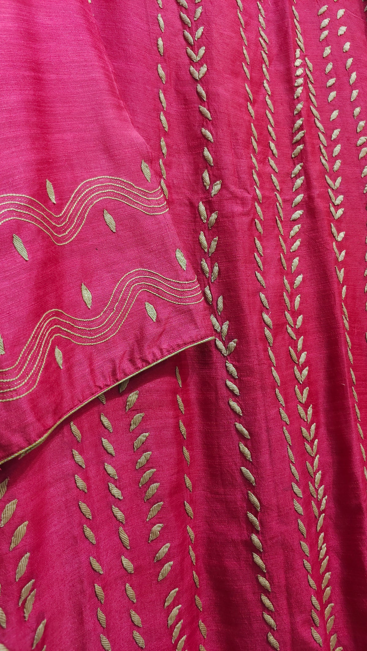 Semi Stitched Chanderi Formal Suitset