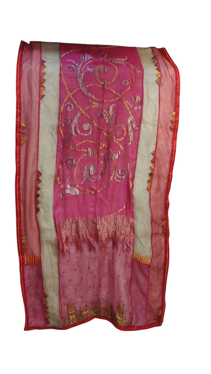 Semi Stitched Chanderi Formal Suitset
