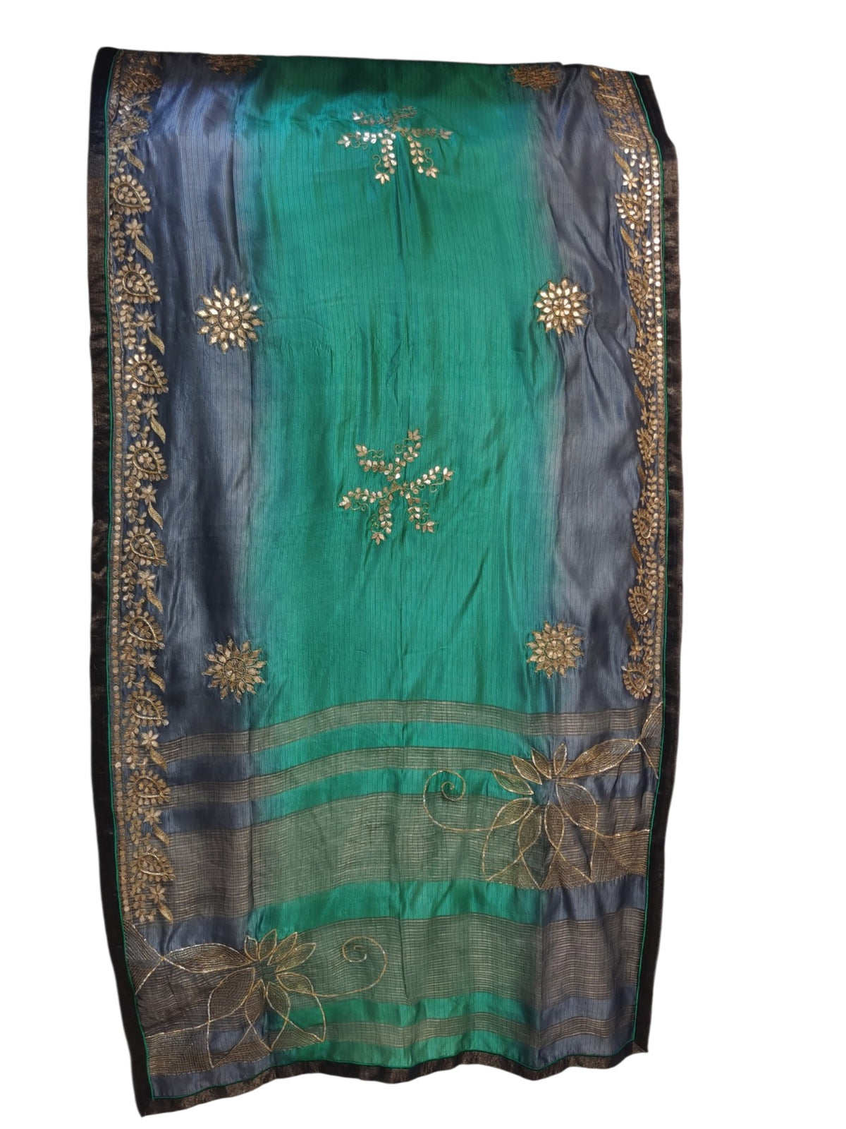 Semi Stitched Chanderi Formal Suitset