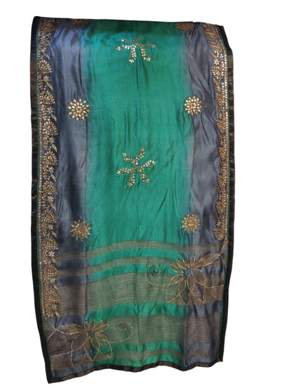 Semi Stitched Chanderi Formal Suitset