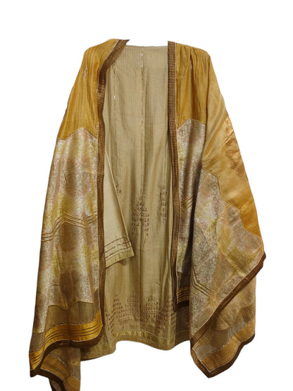 Semi Stitched Chanderi Formal Suitset
