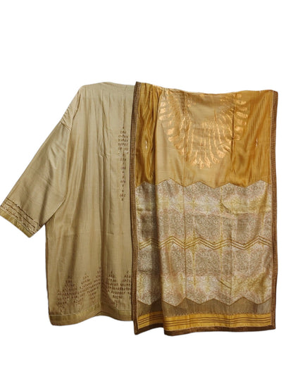 Semi Stitched Chanderi Formal Suitset
