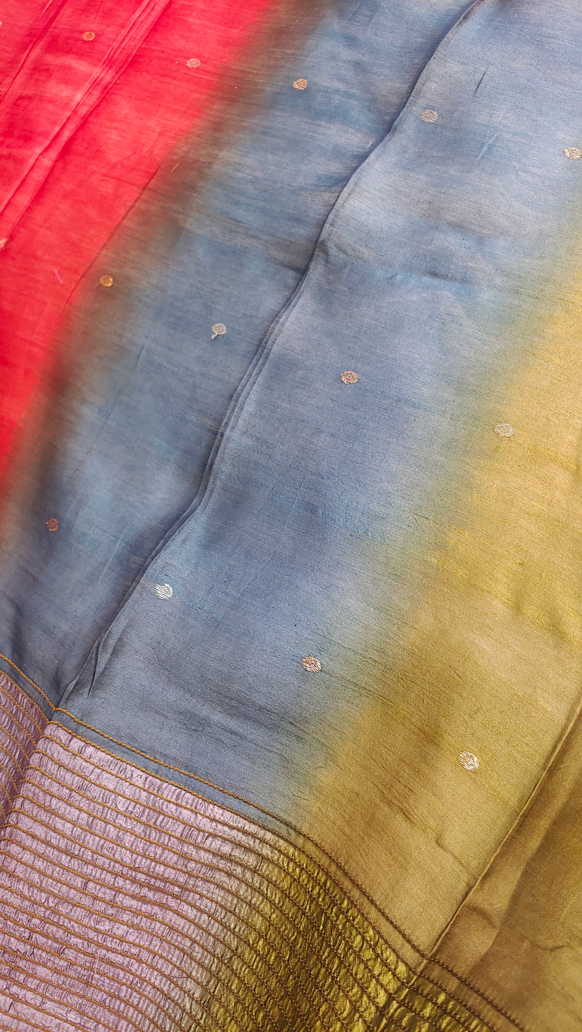 Semi Stitched Chanderi Formal Suitset