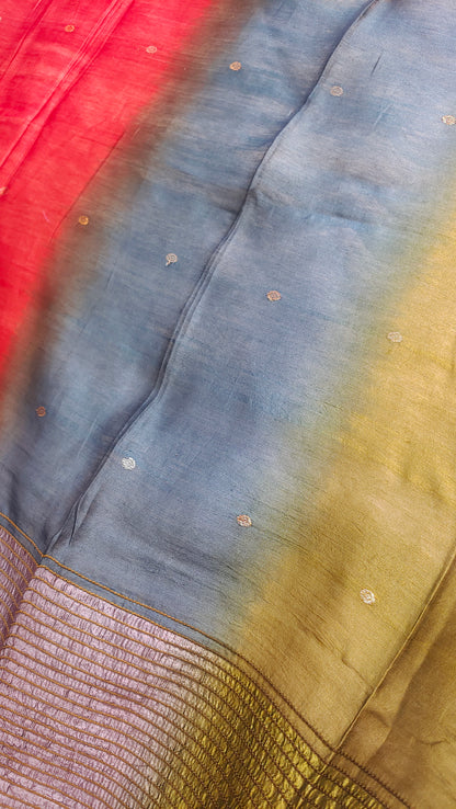 Semi Stitched Chanderi Formal Suitset
