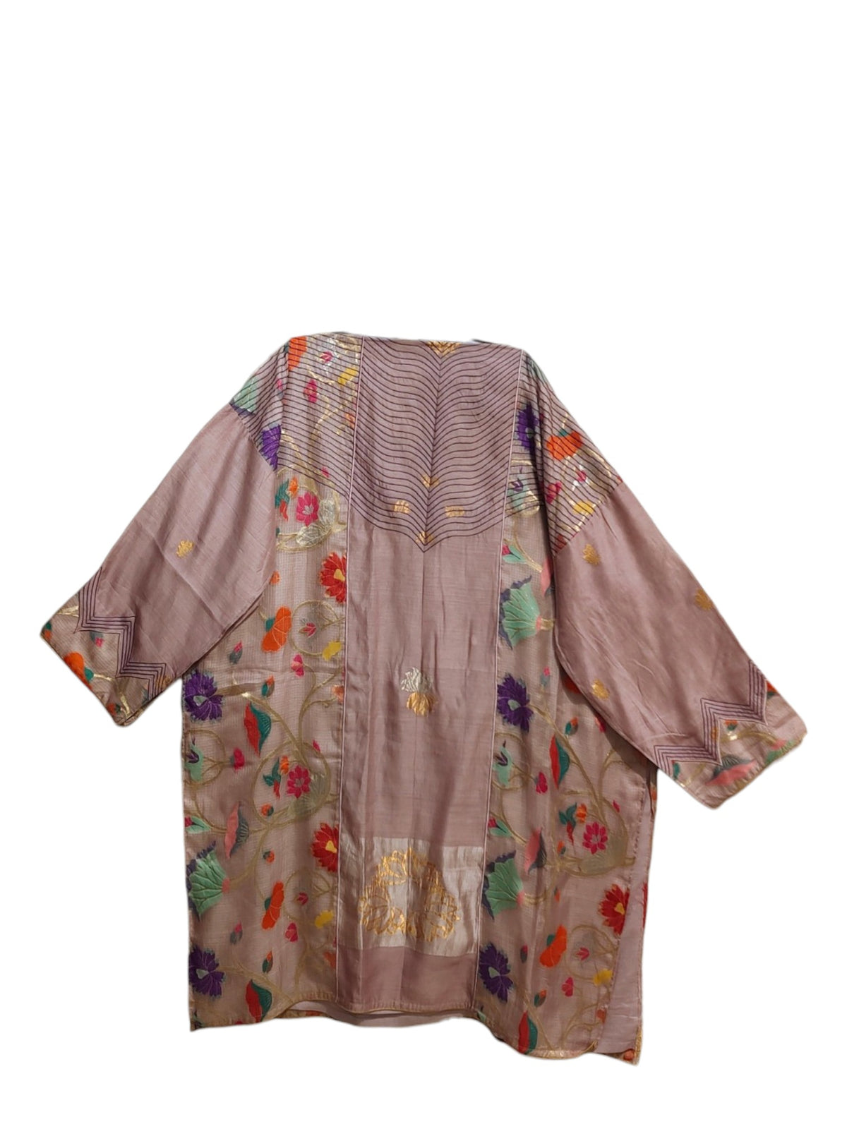 Semi Stitched Chanderi Formal Suitset