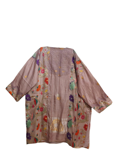 Semi Stitched Chanderi Formal Suitset