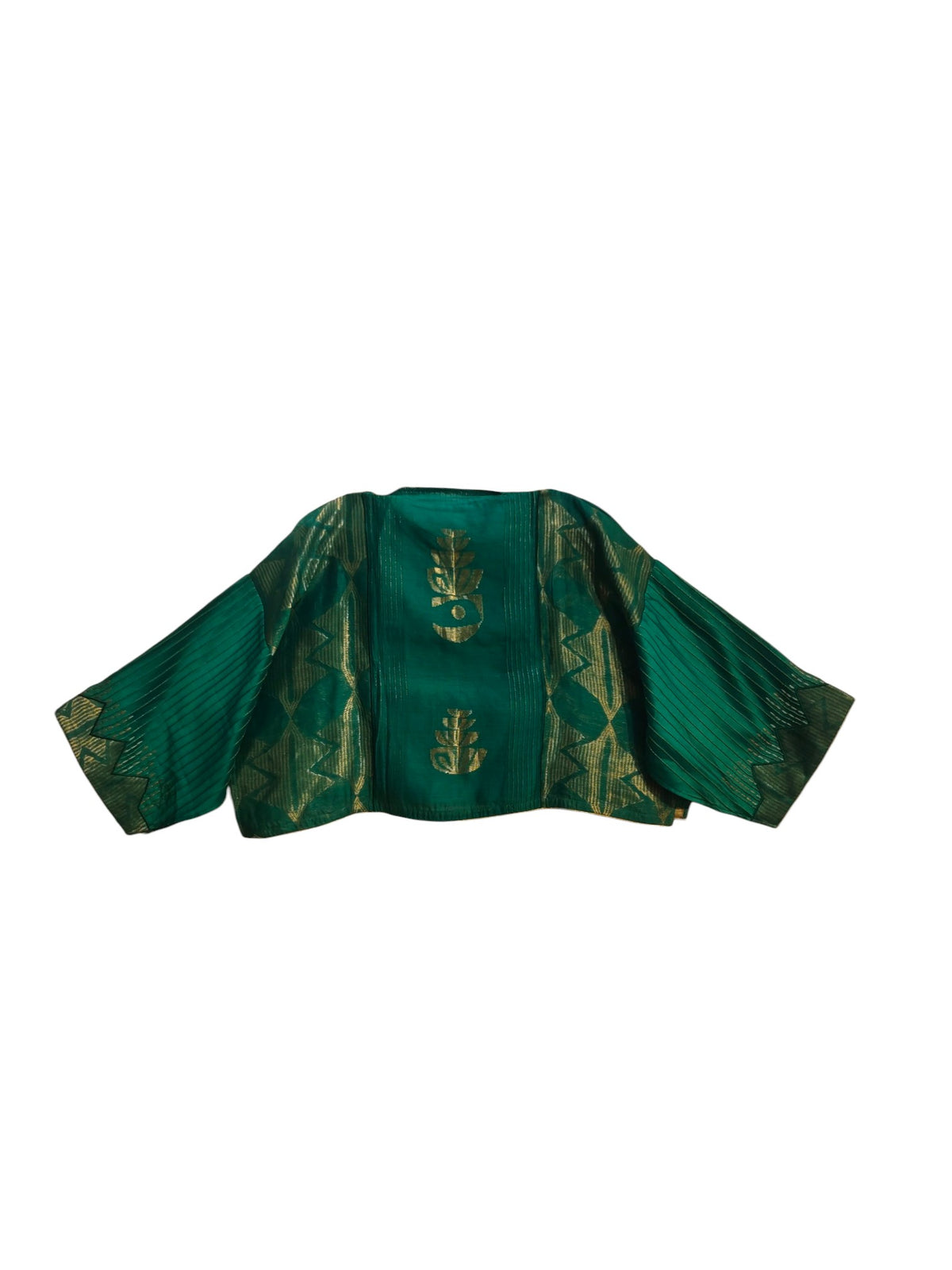 Formal silk linen embroidered Saree