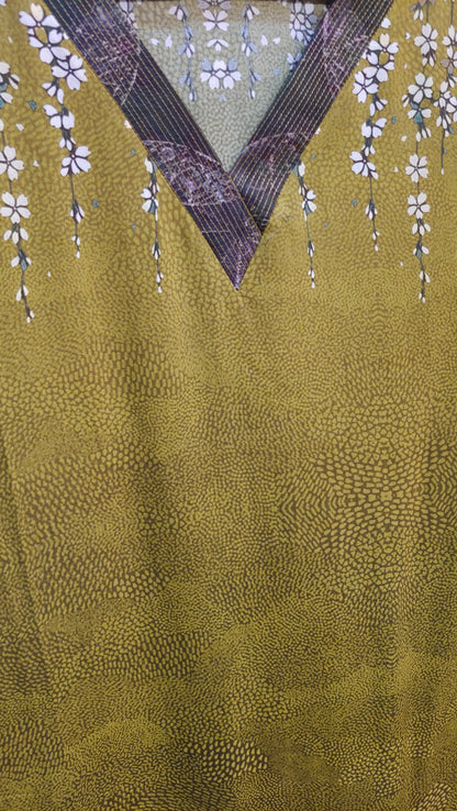 Stitched Cotton mudal Digital Printed Kaftan