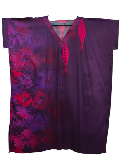 Stitched Cotton mudal Digital Printed Kaftan
