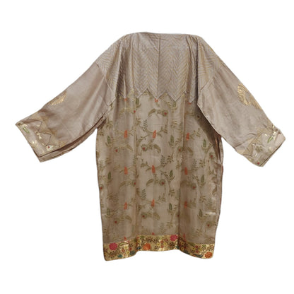 Semi Stitched Chanderi Formal Suitset