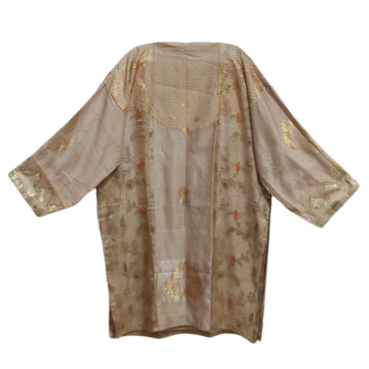 Semi Stitched Chanderi Formal Suitset
