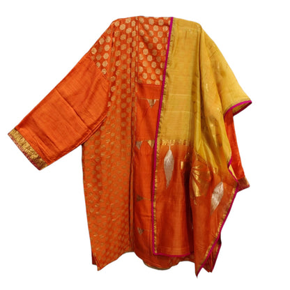 Semi Stitched Chanderi Formal Suitset